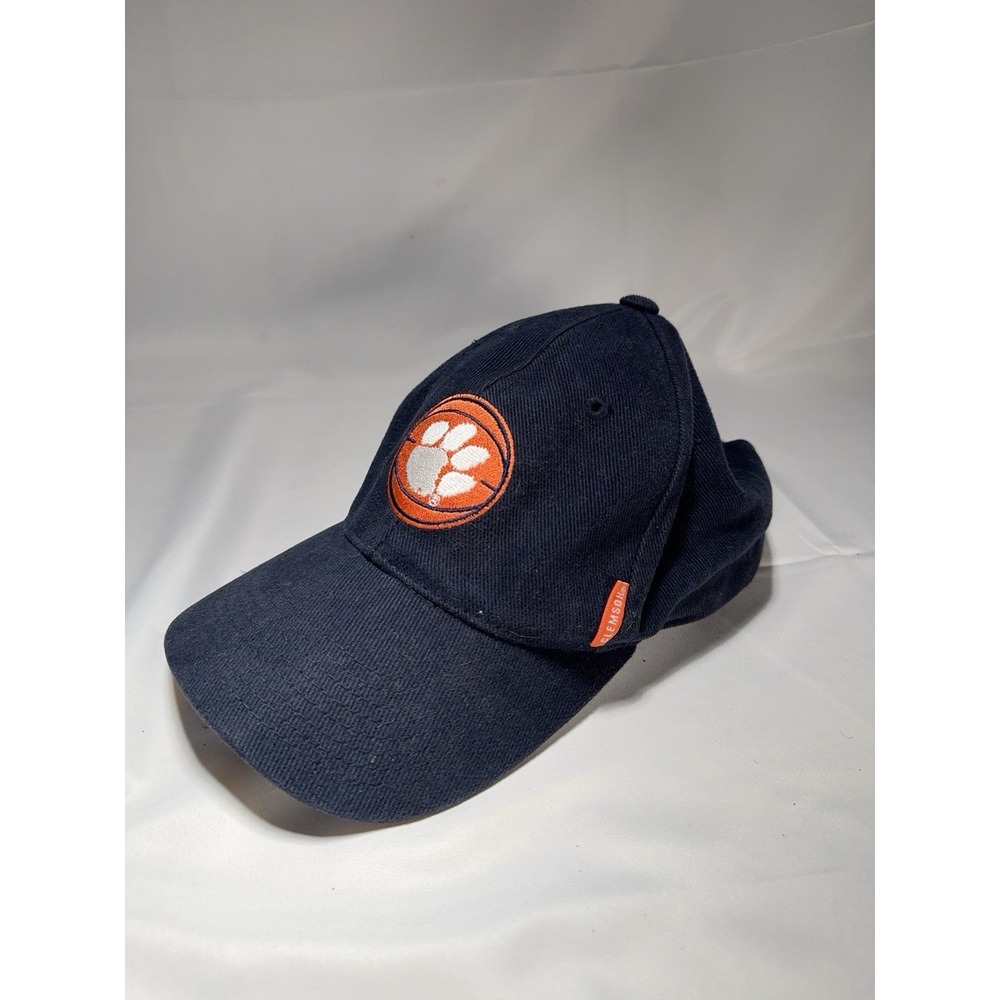 RARE Nike Team Clemson Basketball Adjustable Ball‎ Cap Hat Blue Embroidery NCAA